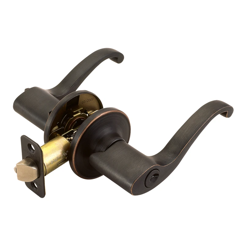 791640 Scroll Oil Rubbed Bronze Entry Lever With 2-way Latch