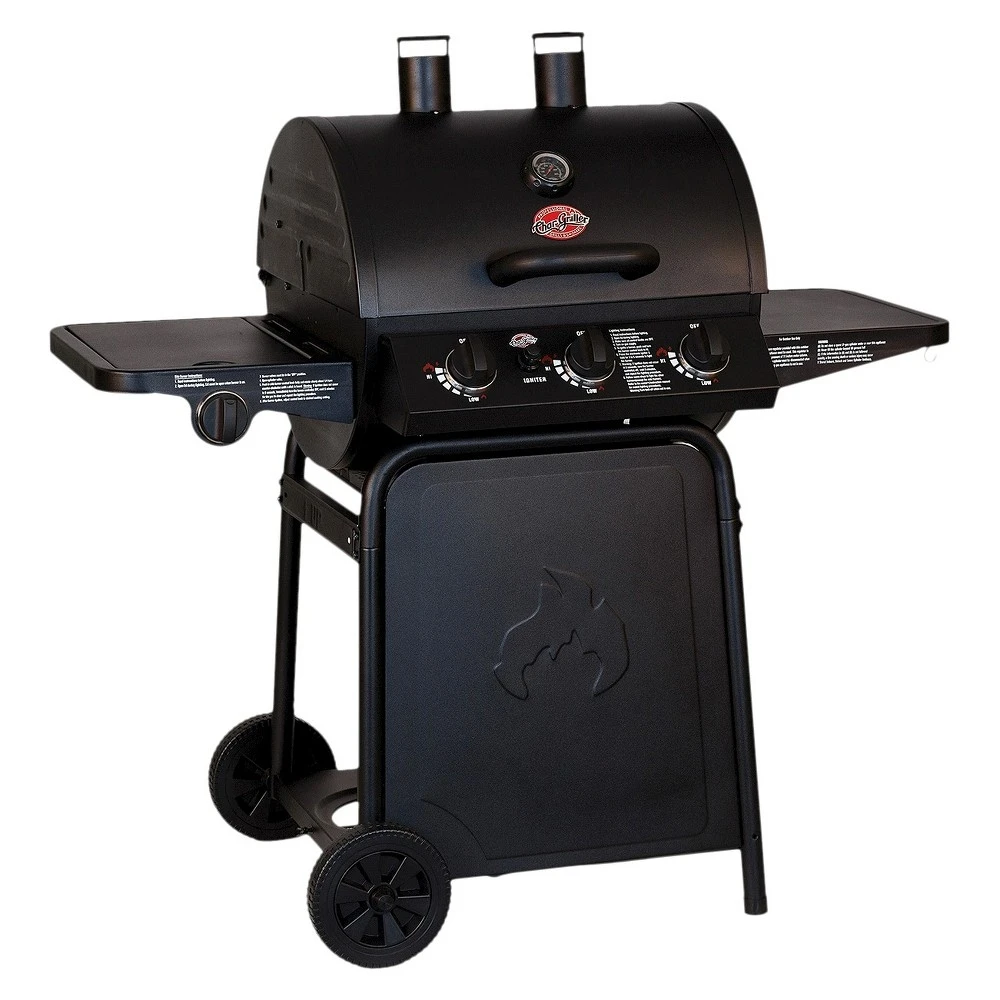 Grillin' Pro 3-burner Liquid Propane Gas Grill With Side Burner - Model 3001