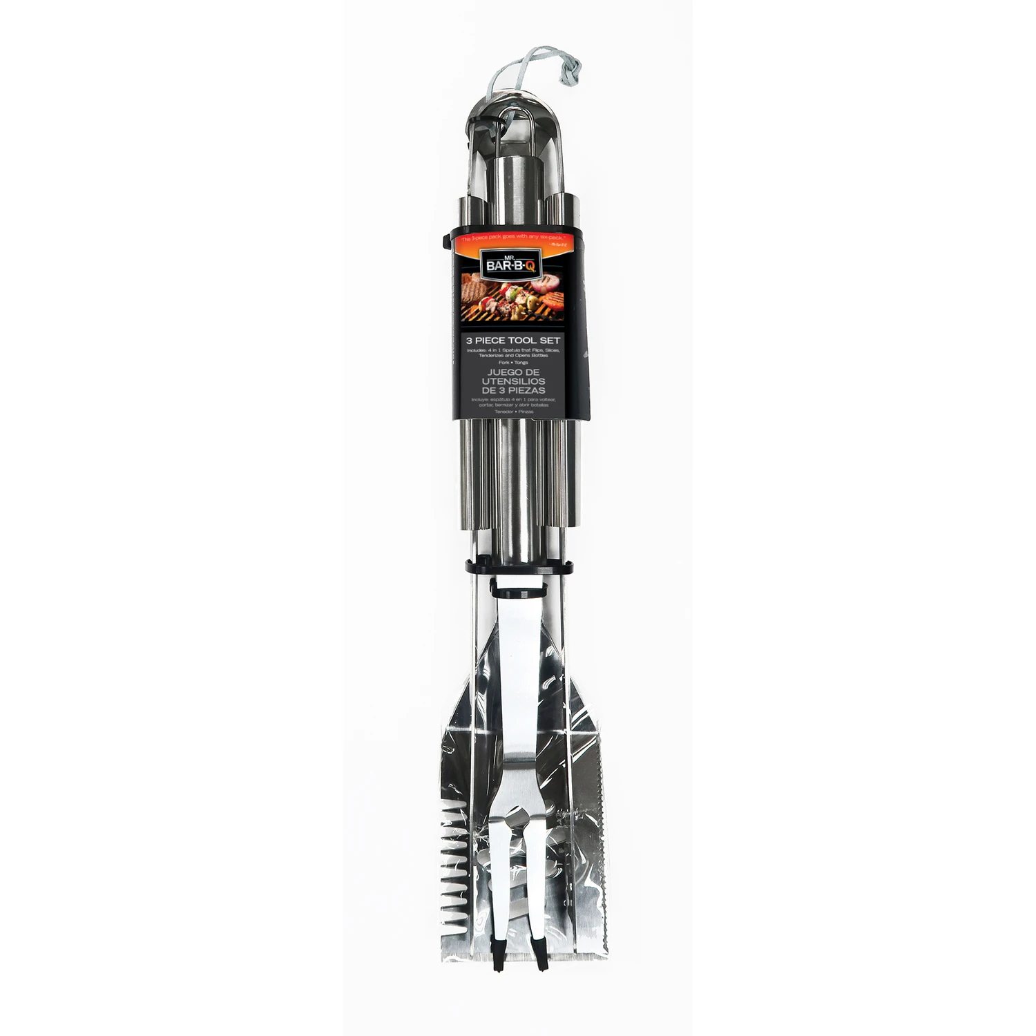 Mr. Bar-b-q Platinum Prestige Stainless Steel 3-piece Grill Tool Set