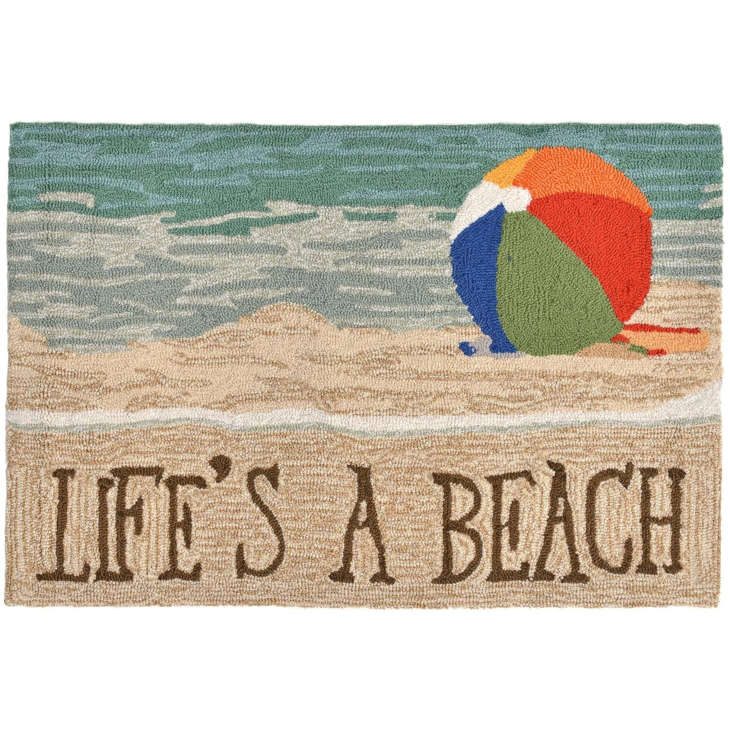 Frontporch Life's A Beach 2.5 Ft. L X 1.67 Ft. W Indoor/outdoor Rug