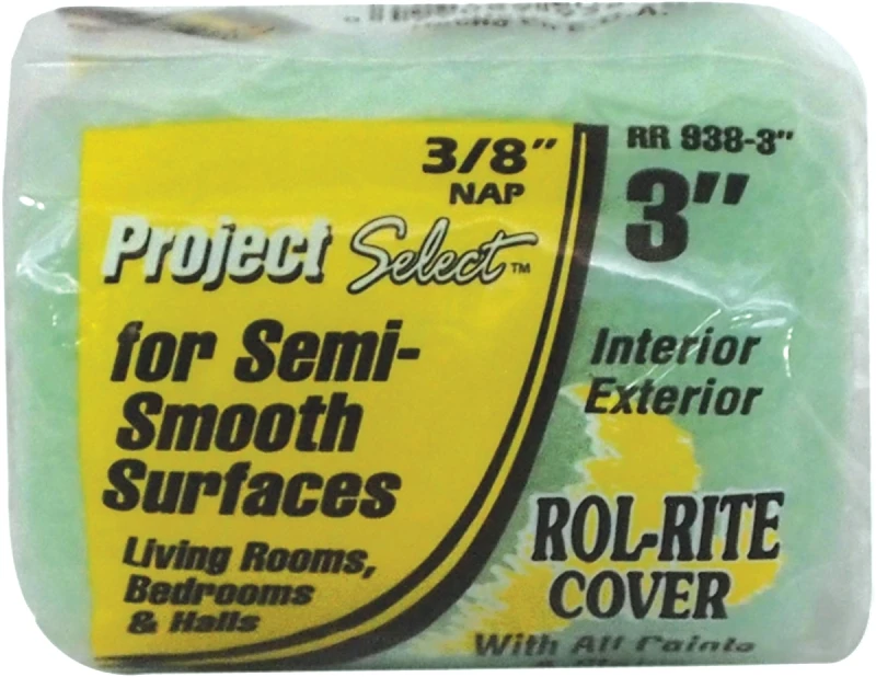 3 In. X 3/8 In. Knit Fabric Paint Roller Cover, Model Dib Rt 300-300