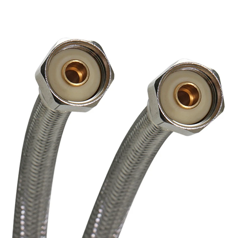 B4f16 Water Supply Connector, 1/2 In Fip, 16 In Braided Stainless Steel