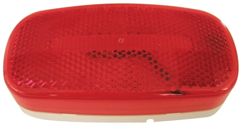 V180r Oblong Red Led Clearance Light - 6-diode Oval Design