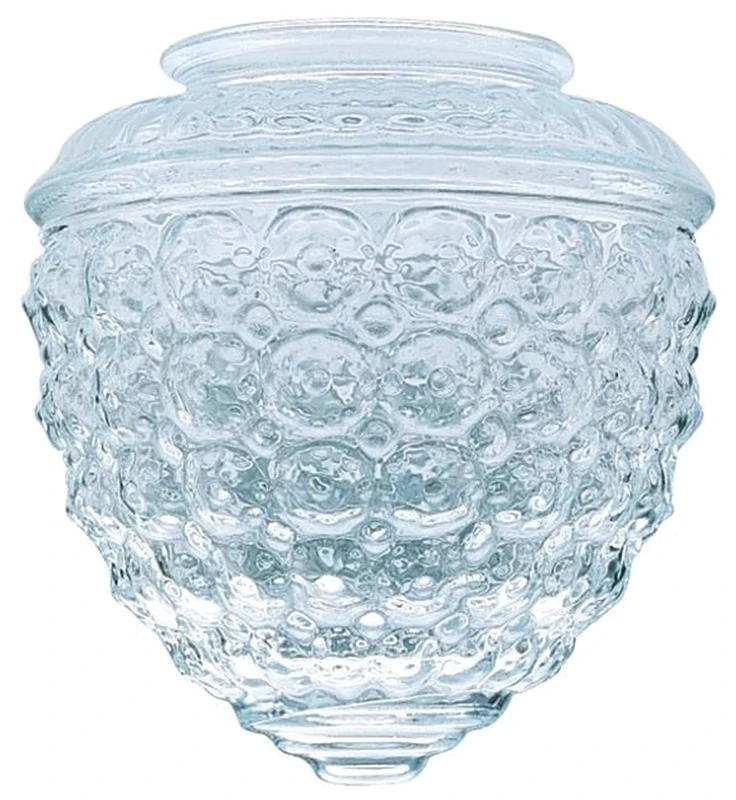 8560200 Acorn Clear Glass Lamp Shade, 5.5 In Dia, 1 Pk