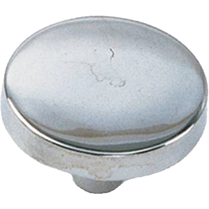Tech Round 1-1/4 In. Dia. Chrome Cabinet Knob, Model 34526, 1 Pk