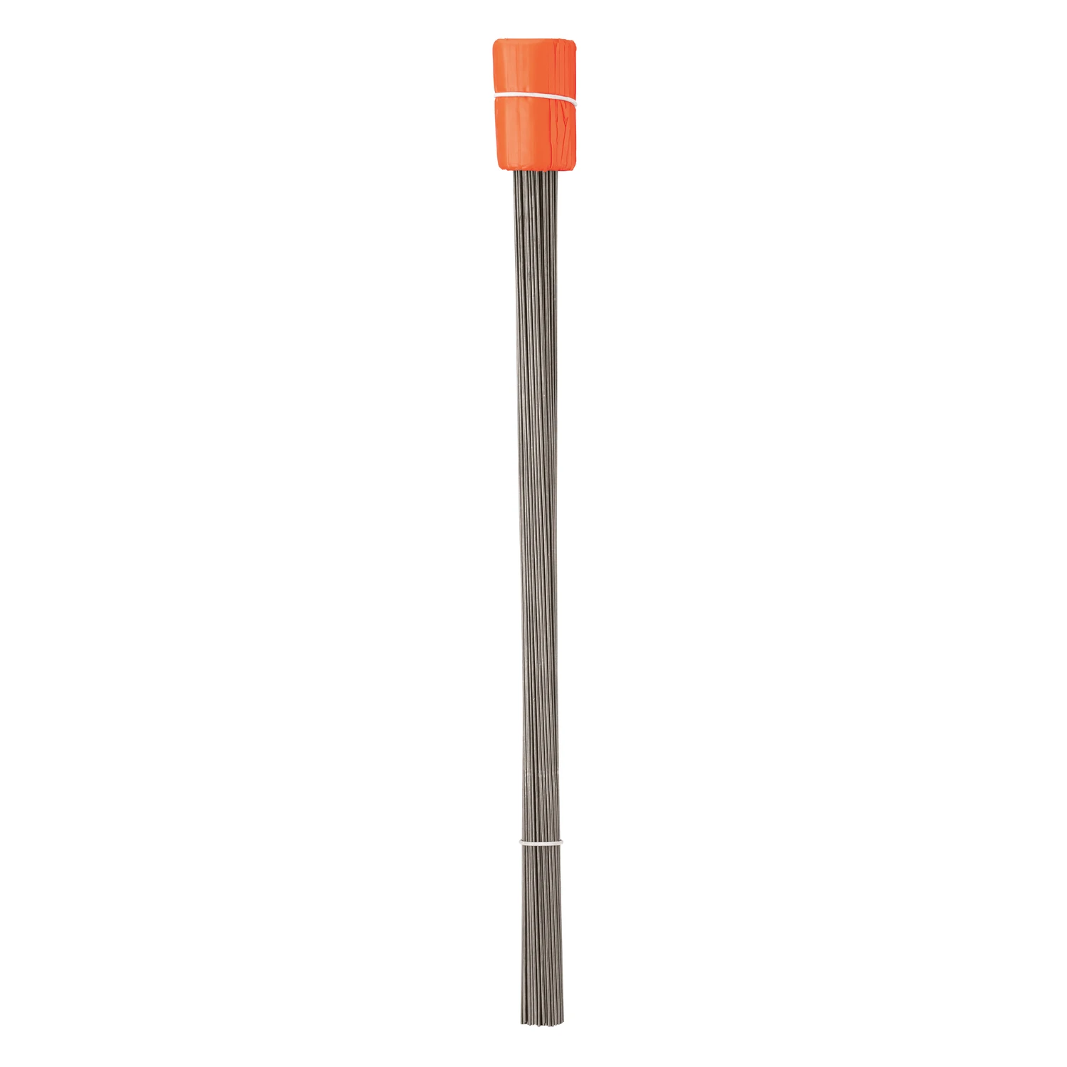 21 In. Orange High Visibility Stake Flags, 2.5 X 3.5 In., 100 Pk, Steel Staff