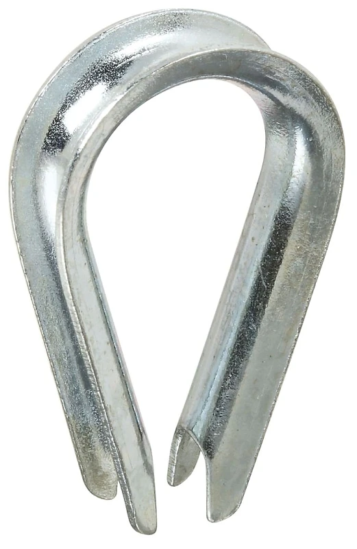 Rope Thimble, Zinc, 1/4 In.