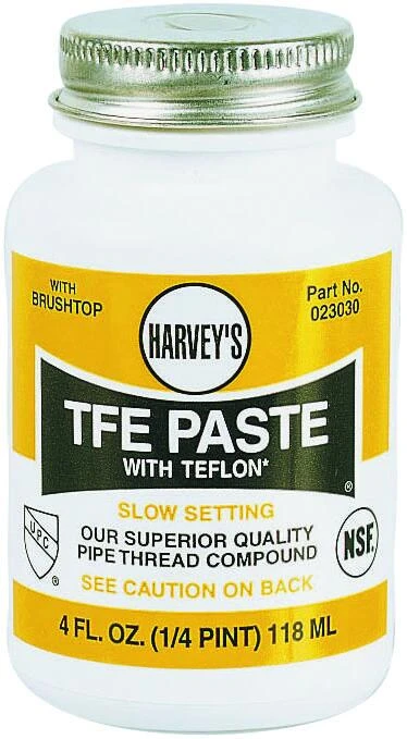 023030 Pipe Thread Compound, 4 Fl-oz Jar, Non-hardening Sealant Paste