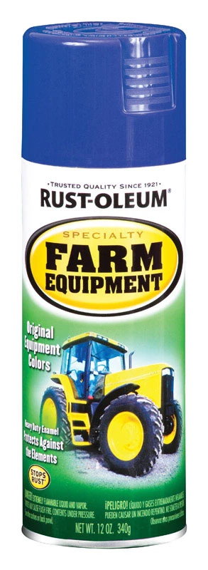 7424830 Specialty Farm Equipment Gloss Spray Paint, Ford Blue, 12 Oz Can