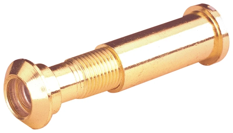 Solid Brass 1/2 In. Hole Door Viewer, 160 Degree, Fits 1-3/8 To 2-1/8 In. Doors