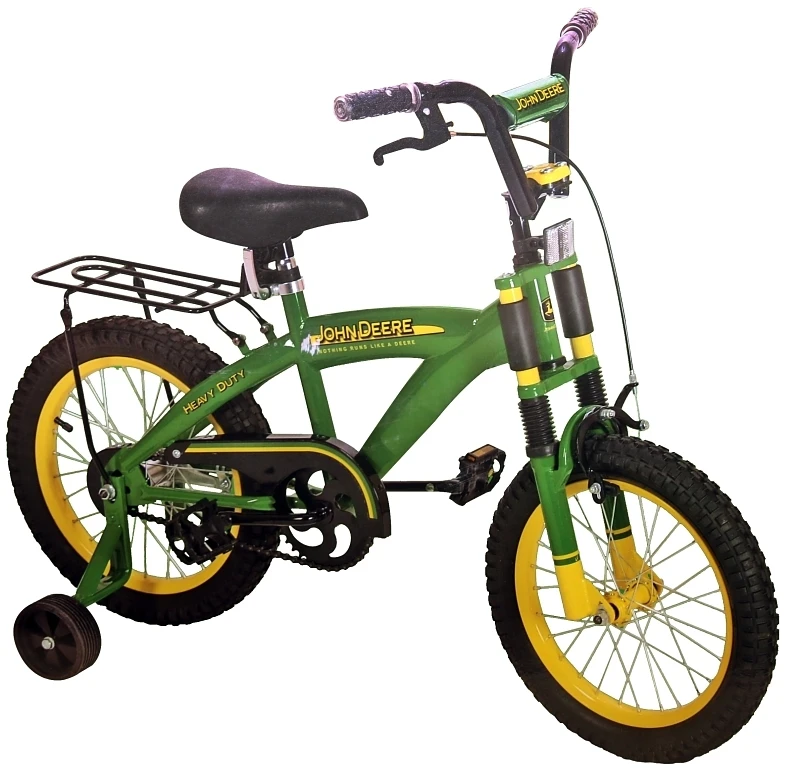 Heavy Duty 16 Inch Boys Bicycle With Training Wheels And Front Hand Brake