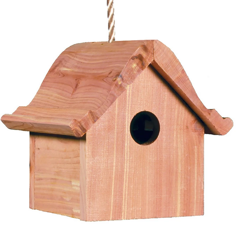 Perky-Pet 6.8 in. H x 6.3 in. W x 7.7 in. L Wood Bird House