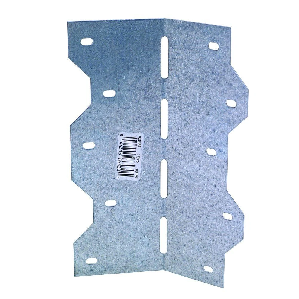Adjustable L-Angle Connector, 18 Gauge Steel, 7 In.