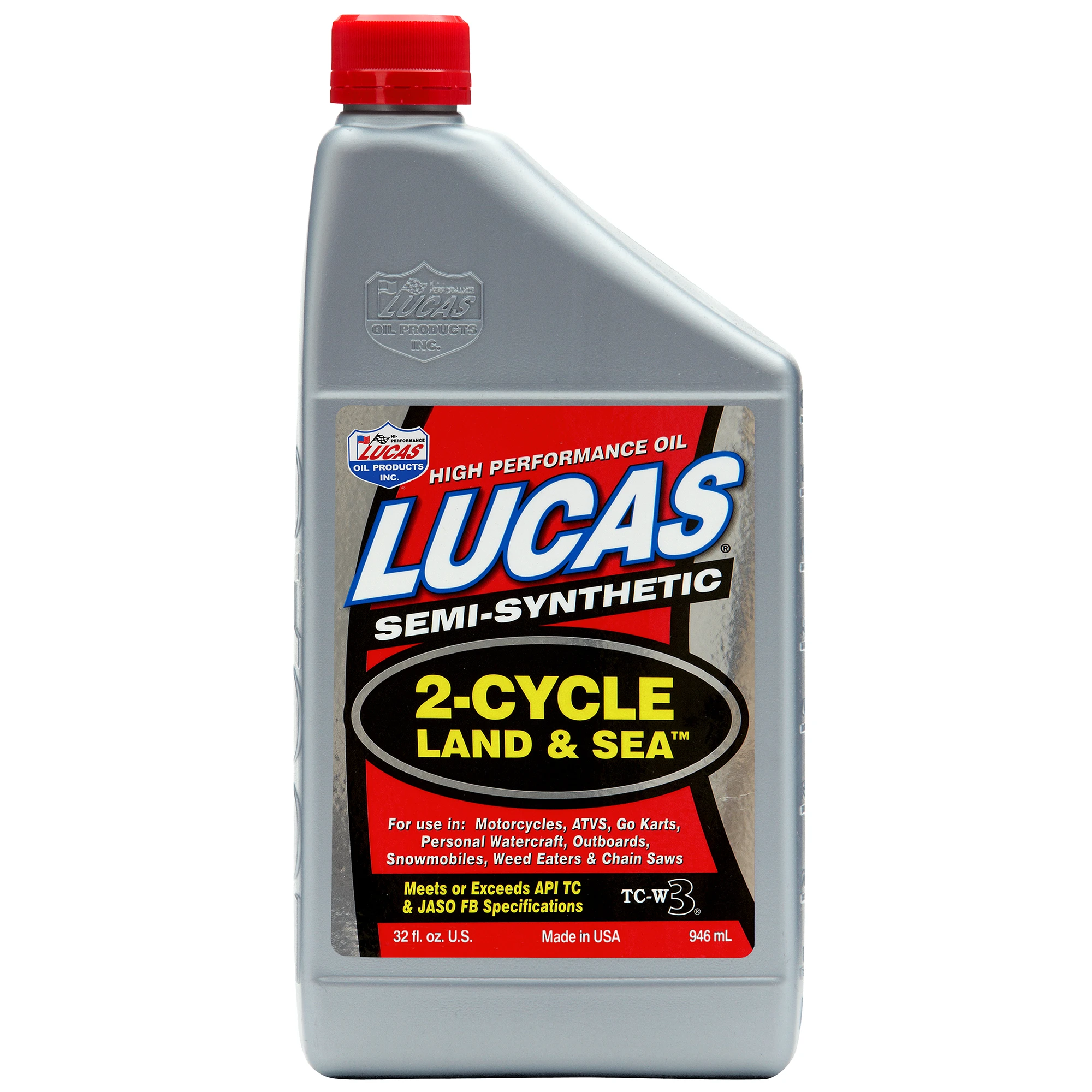 High Performance Semi-Synthetic 2-Cycle Land & Sea Engine Oil, 32 oz.