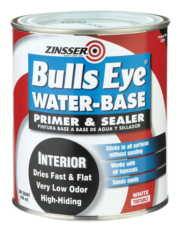 Zinsser Bulls Eye White Flat Primer and Sealer 1 qt.