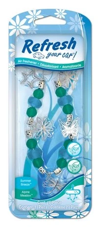 Charm Necklace Air Freshener - Summer Breeze/alpine Meadow Scent