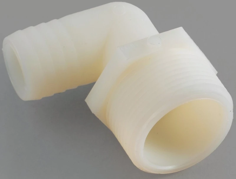 Nylon Hose Barb Elbow, 1/2 ID x 3/4 In. MPT