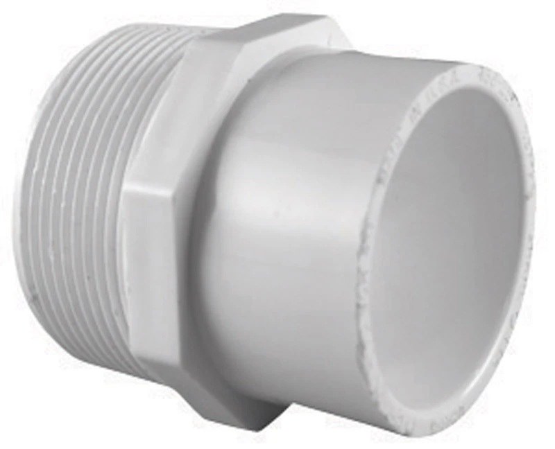 2 in. x 1-1/2 in. PVC Sch. 40 MPT x S Male Reducer Adapter