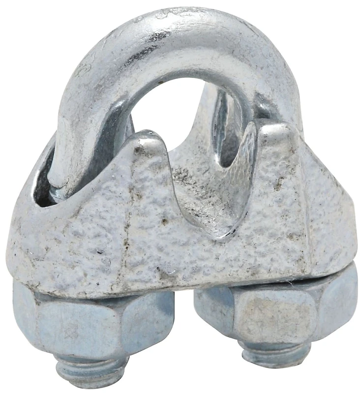 Wire Cable Clamp, Zinc, 3/16 In.