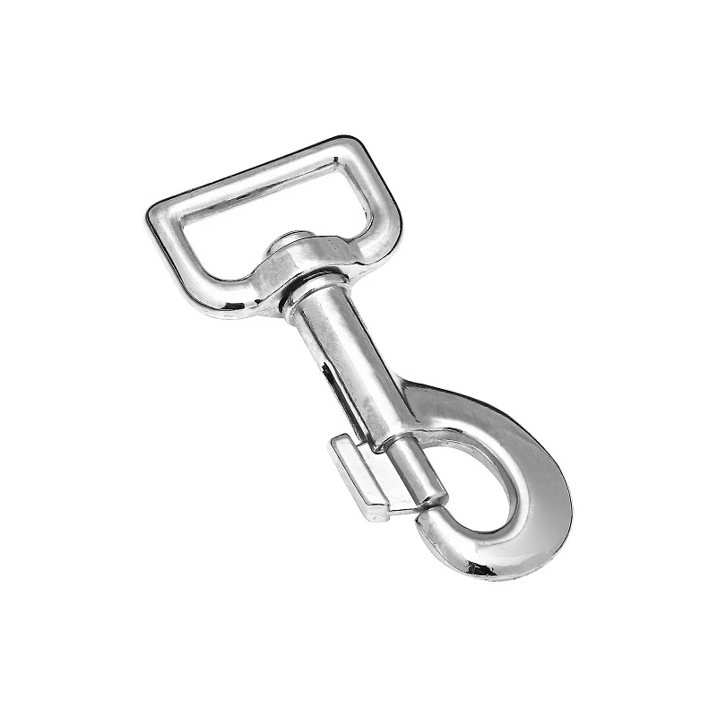 Nickel Bolt Snap, Loop Swivel Eye, 1 x 3.125 In.