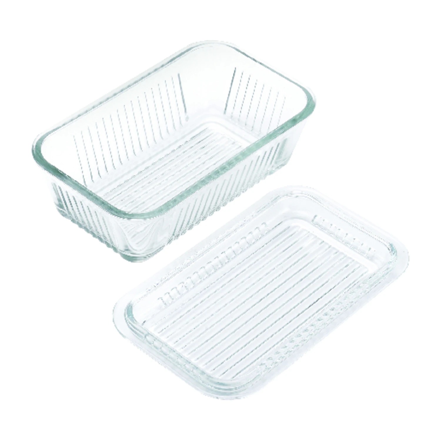 Gemco Multi Function Clear Glass Butter Dish 1 Pk, Model 5078594, 4.18 X 6.17 In.