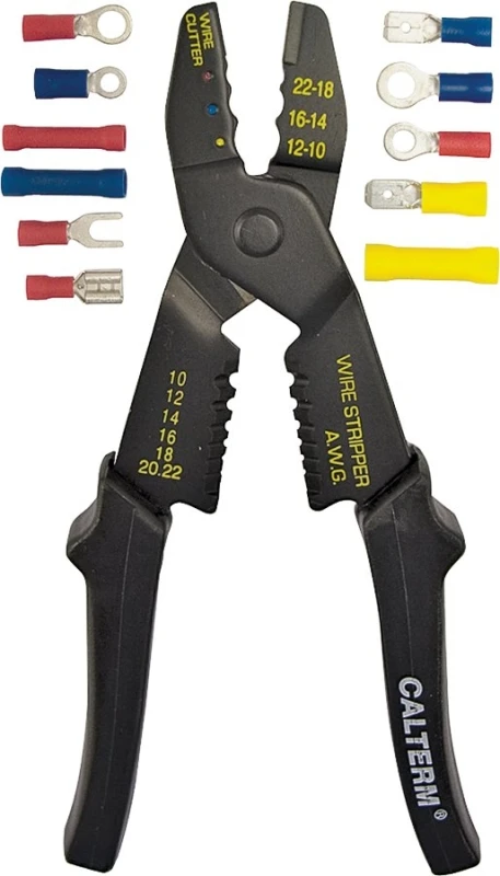 05102 Terminal Kit With Crimp Tool, 10 Awg Wire, 100 Pieces