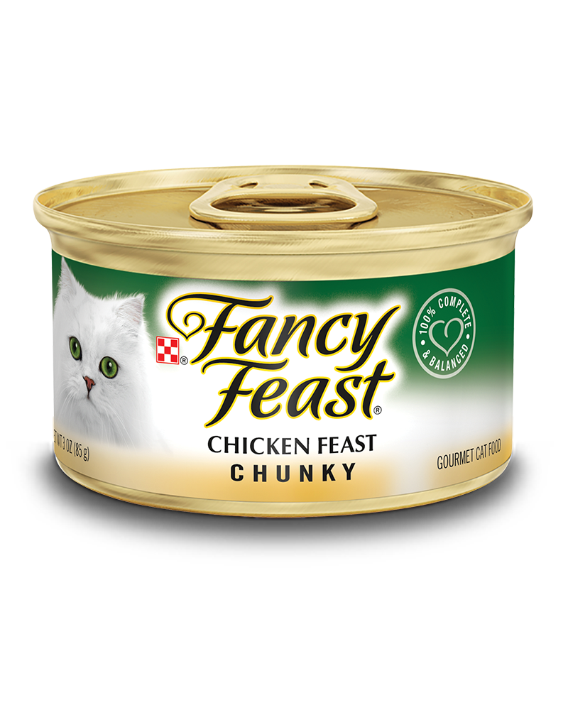 Fancy Feast Gourmet Cat Food - Chunky Chicken Feast - 1 Can (3 oz)