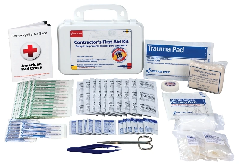 9301-25p First Aid Kit, 178-piece, 25 Person, Plastic Case