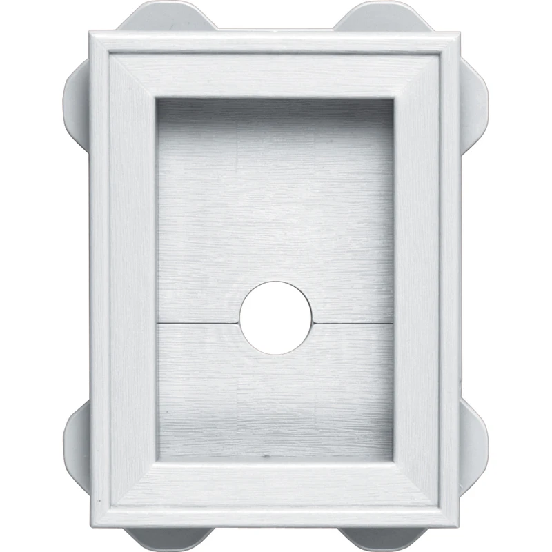 130030003001 White Mounting Block, 6-3/4 In L X 5 In W