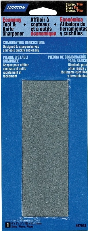 87933 6 In. Coarse/fine Sharpening Stone, Silicone Carbide Abrasive