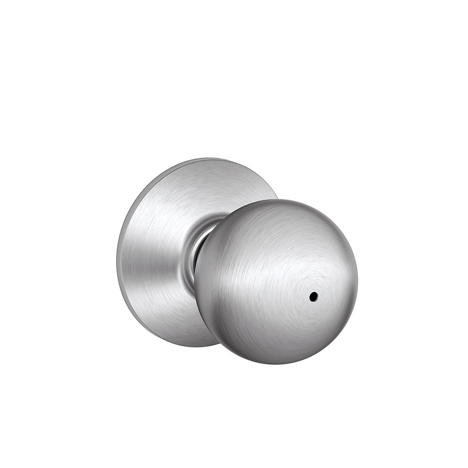F40orb626 Orbit Satin Chrome Privacy Lockset, Round Knob Handle For Interior Use