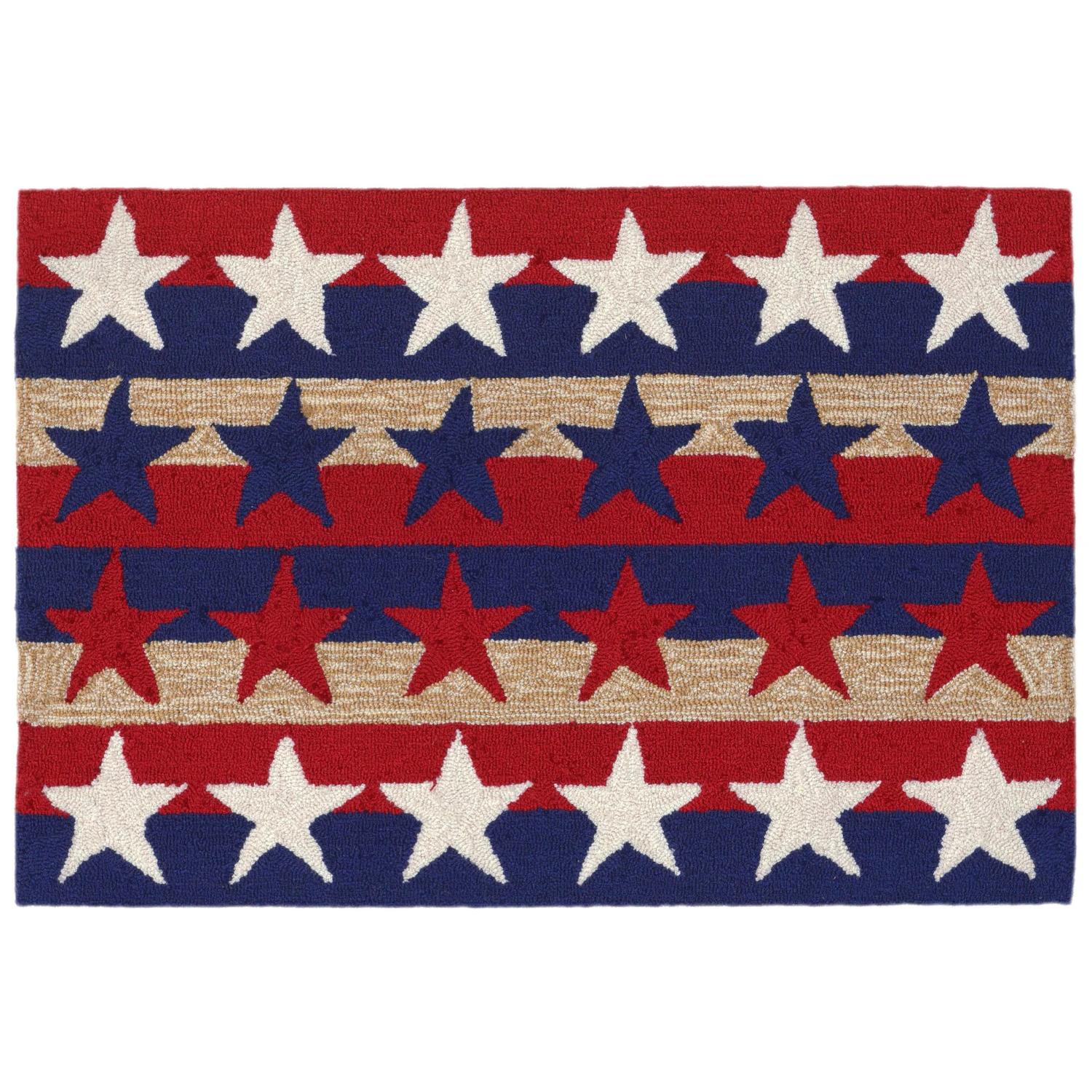 Frontporch 2.5 Ft. L X 1.67 Ft. W Stars & Stripes Accent Rug