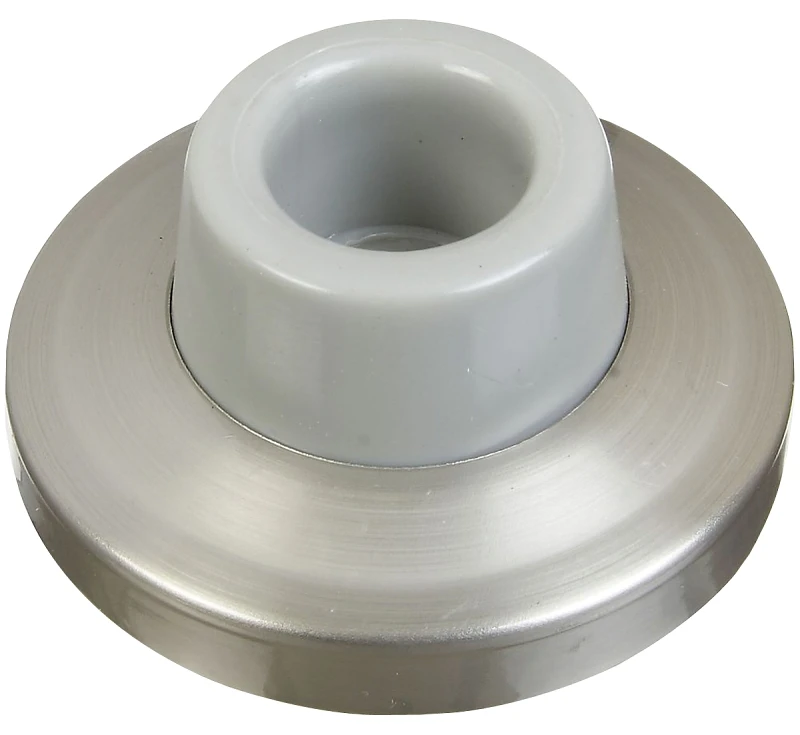 Doorstop, Wall-Mount, Satin Nickel