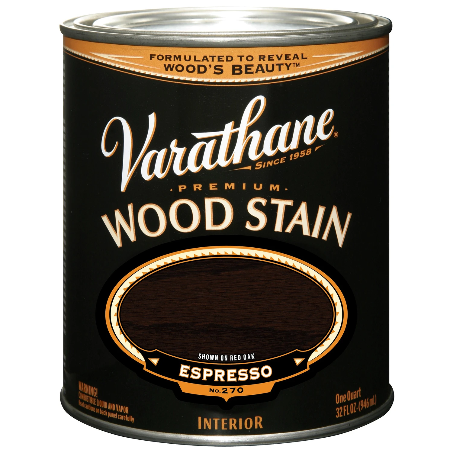 Espresso Premium Oil-Based Interior Wood Stain, Qt.