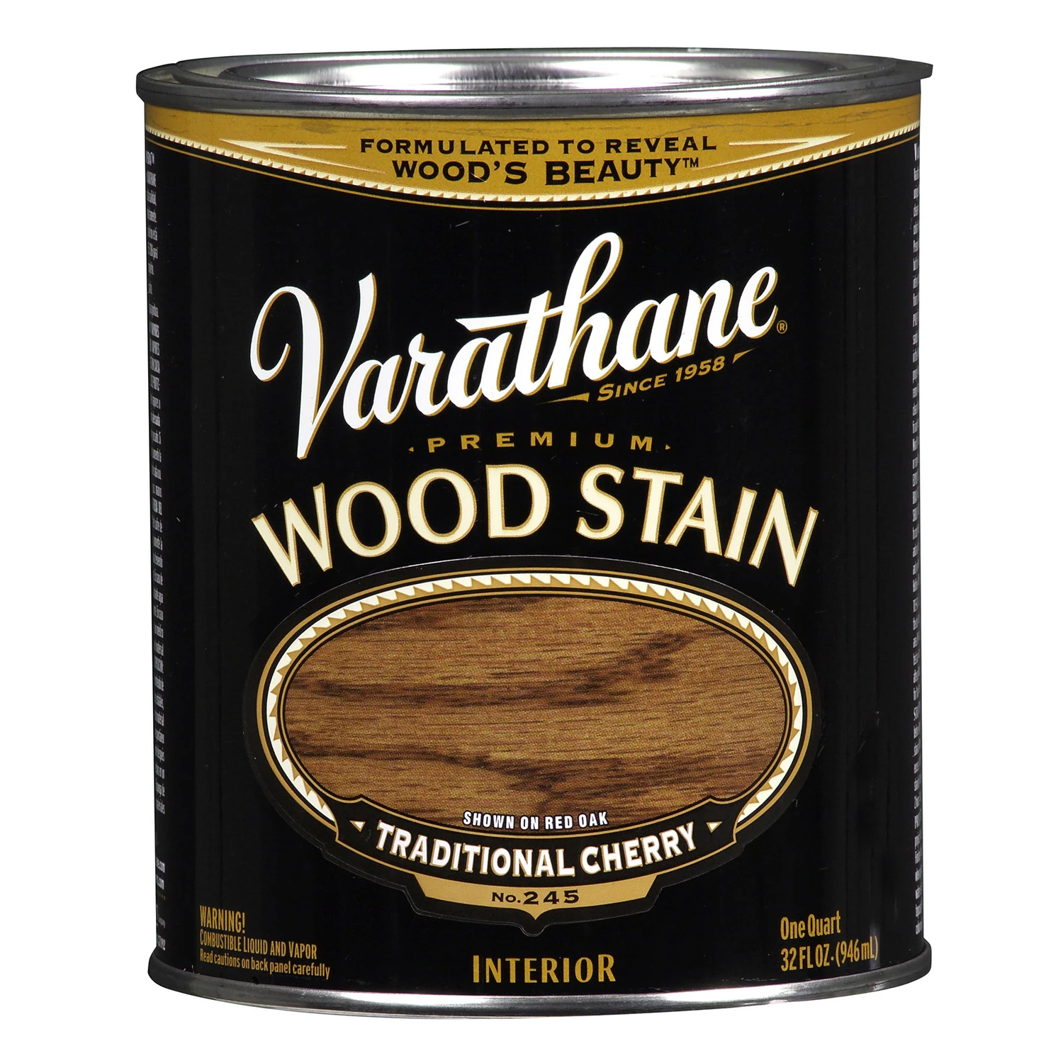 Traditional Cherry Premium Oil-Based Interior Wood Stain, Qt.