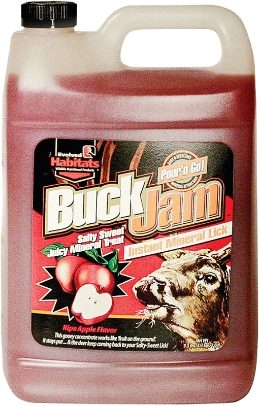 Buck Jam 1 Gallon Liquid Instant Mineral Lick Deer Attractant - Ripe Apple Flavor