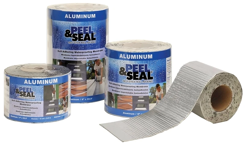Peel & Seal 9 In. X 33.5 Ft. Aluminum Roofing Membrane 50043, 45 Mil Thickness