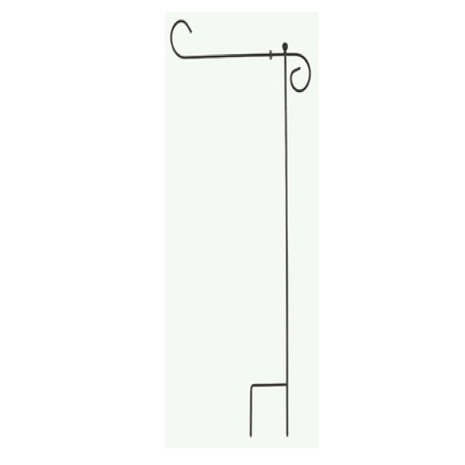 40 In. Black Steel Garden Flag Holder Model 60718