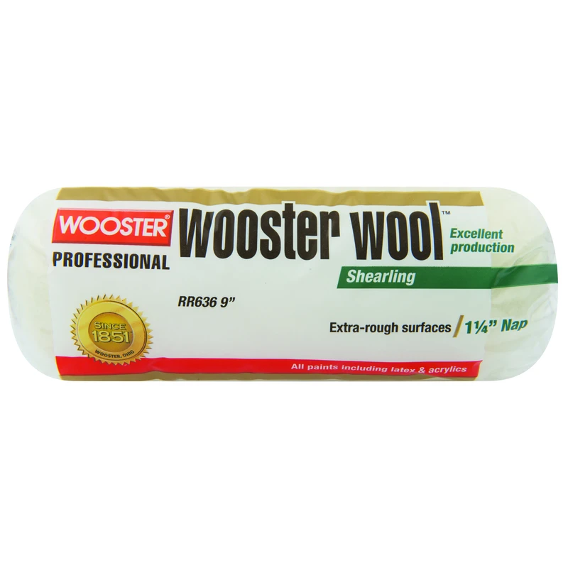 Wooster Wool Lambskin 1-1/4 in. x 9 in. W Regular Paint Roller Cover 1 pk