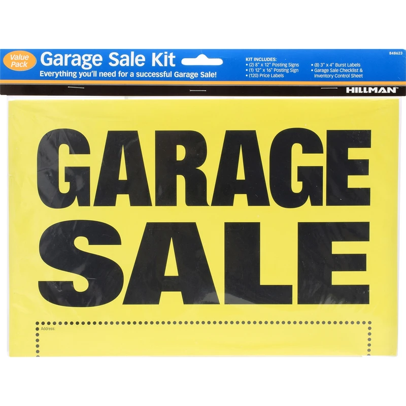 8 in. x 12 in. Garage Sale Sign Kit