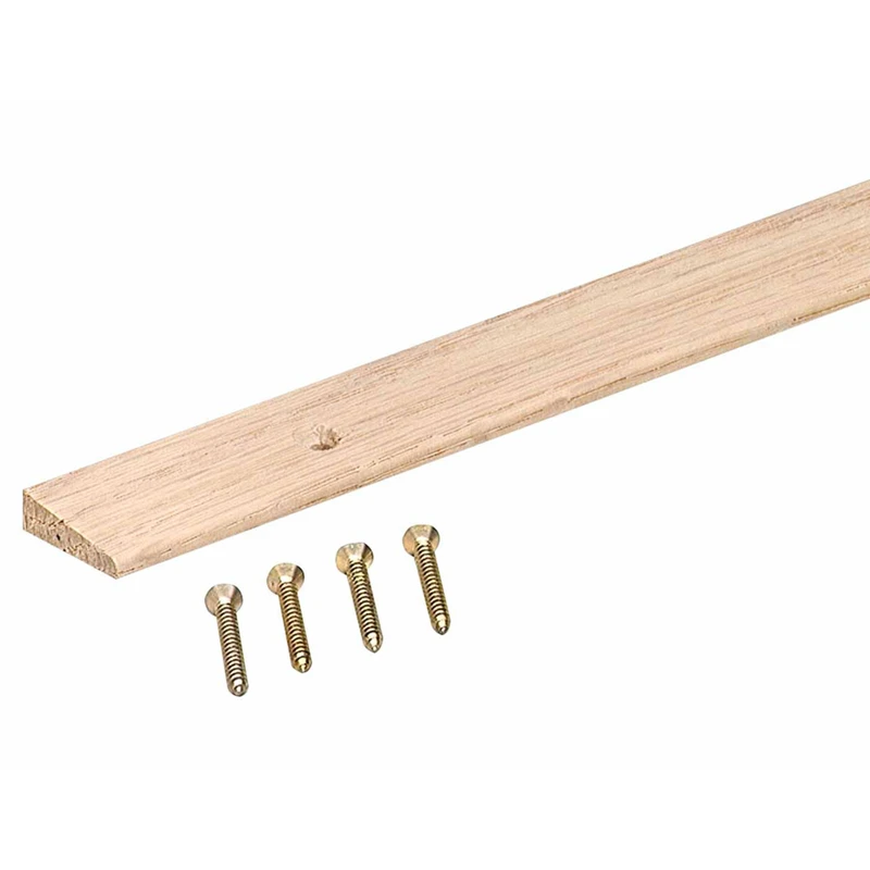 Unfinished Oak 1 In. W X 72 In. L Hardwood Reducer Floor Transition