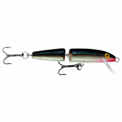 Floating Jointed Minnow Lure, Silver, 3-1/2 In.