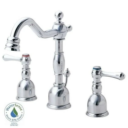 D303057 Opulence Chrome 2-handle Mini Widespread Bathroom Sink Faucet