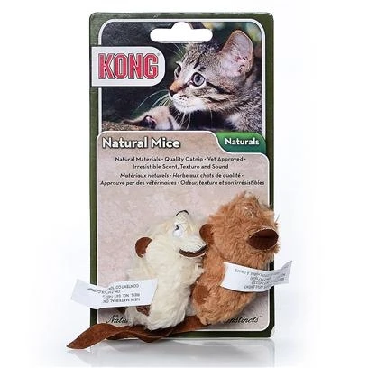 Nadolny Pet Products  35585450360 Kong Naturals Mice Cat Toy