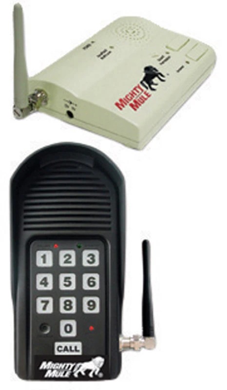 Fm136 Wireless Intercom And Keypad System For Gate Openers