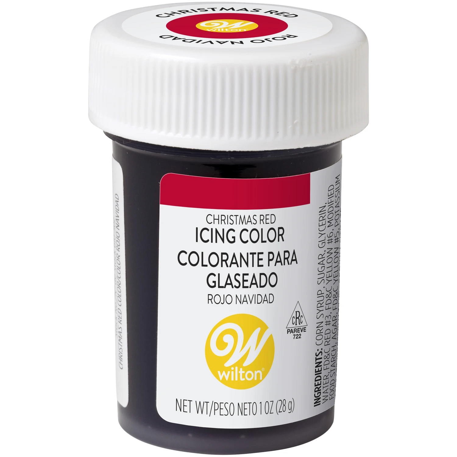 Christmas Red Icing Color 1 Ounce Gel-based Food Coloring