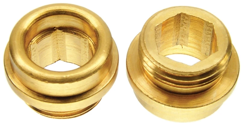 30006e #7 Brass Faucet Bibb Seat For Central & Rheem, 2 Pk