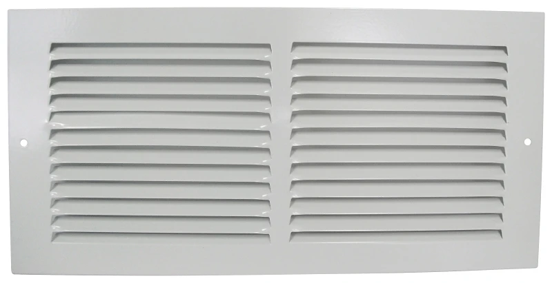 Bbra14x6 Baseboard Register, 14 In W X 6 In H, Steel, White Finish