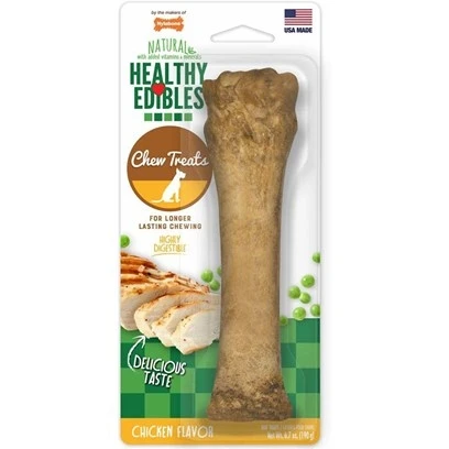 Healthy Edibles Bbq Chicken Flavor Dog Chew Bone - Giant Size