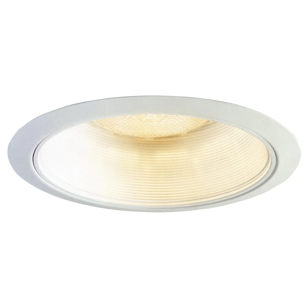 310 Series 6 Inch White Recessed Ceiling Light With Coilex Baffle And Trim Ring